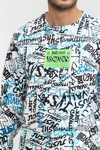 Just Cavalli Erkek Bisiklet Yaka Sweatshirt