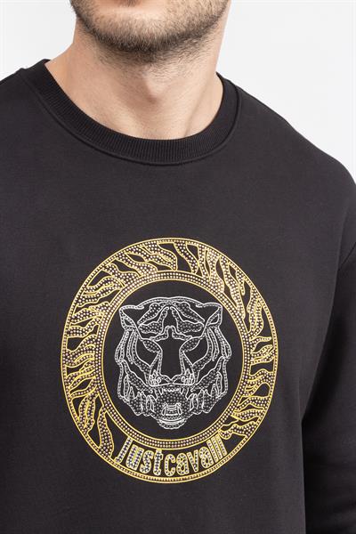 Just Cavalli Erkek Bisiklet Yaka Sweatshirt