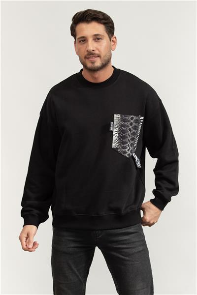 Just Cavalli Erkek Bisiklet Yaka Sweatshirt