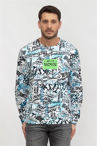 Just Cavalli Erkek Bisiklet Yaka Sweatshirt