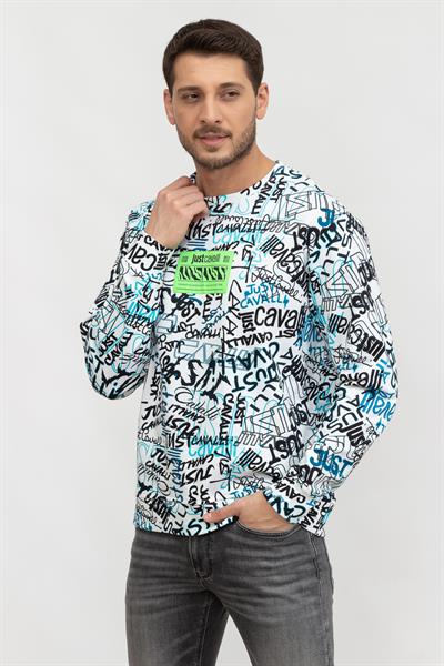 Just Cavalli Erkek Bisiklet Yaka Sweatshirt