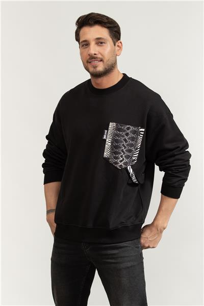 Just Cavalli Erkek Bisiklet Yaka Sweatshirt