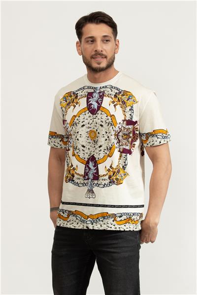 Just Cavalli Erkek Bisiklet Yaka T-Shirt