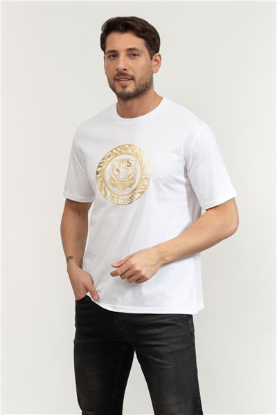 Just Cavalli Erkek Bisiklet Yaka T-Shirt