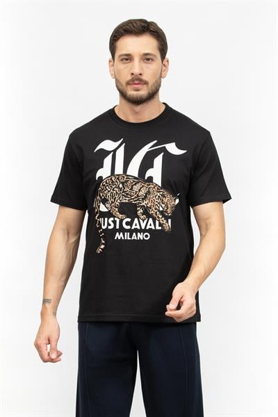 Just Cavalli Erkek Bisiklet Yaka T-Shirt