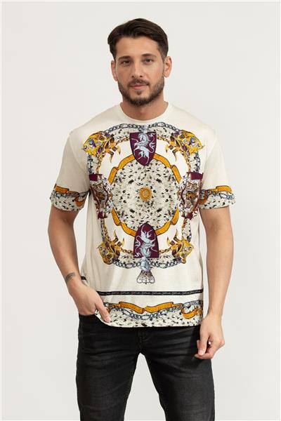 Just Cavalli Erkek Bisiklet Yaka T-Shirt