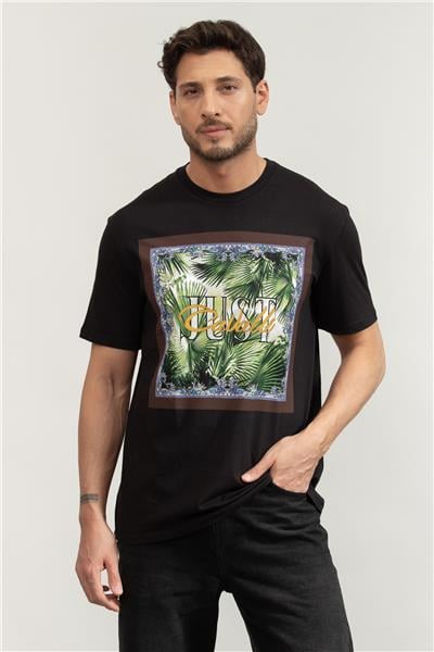 Just Cavalli Erkek Bisiklet Yaka T-Shirt