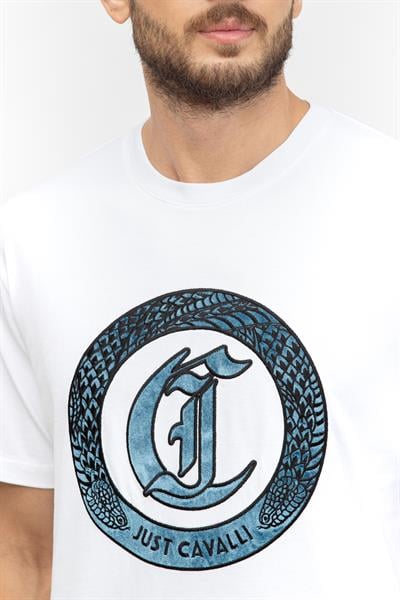 Just Cavalli Erkek Bisiklet Yaka T-Shirt