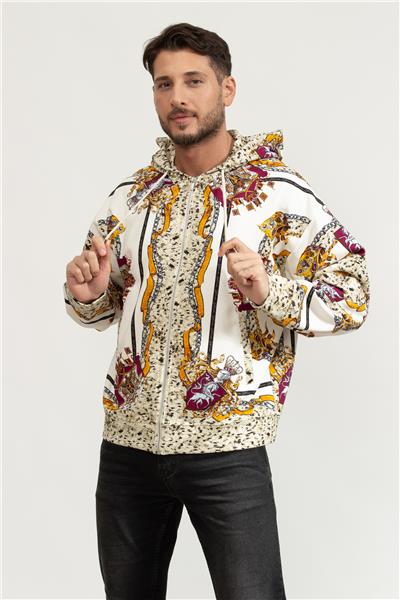 Just Cavalli Erkek Fermuarlı Sweatshirt