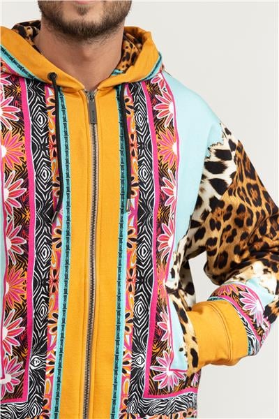 Just Cavalli Erkek Fermuarlı Sweatshirt