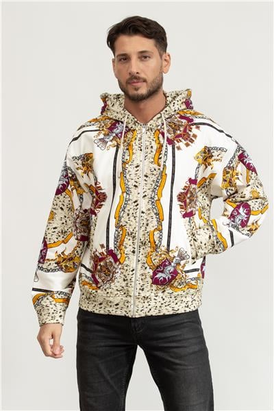 Just Cavalli Erkek Fermuarlı Sweatshirt