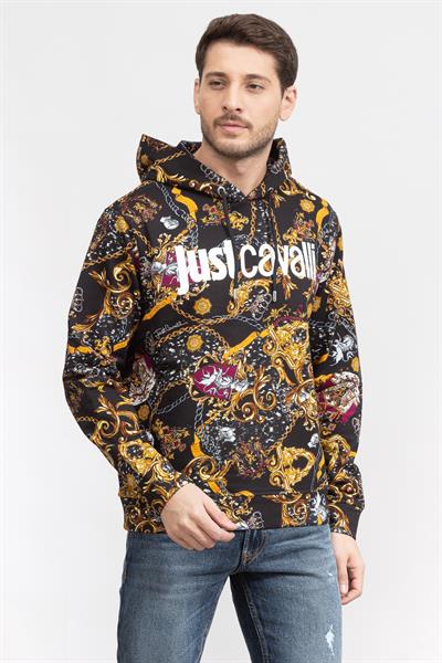 Just Cavalli Erkek Kapüşonlu Sweatshirt