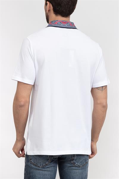 Just Cavalli Erkek Polo Yaka T-Shirt Beyaz