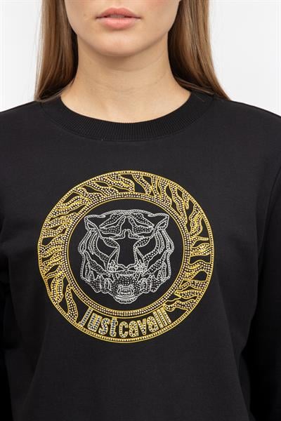 Just Cavalli Kadın Bisiklet Yaka Sweatshirt