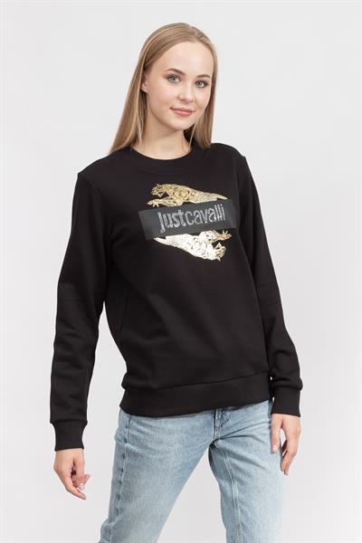 Just Cavalli Kadın Bisiklet Yaka Sweatshirt