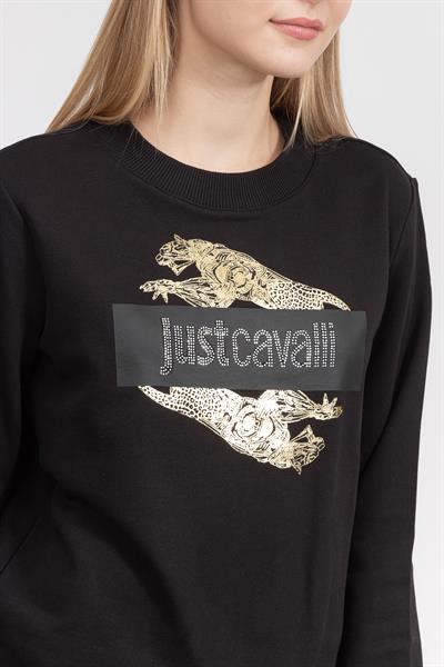 Just Cavalli Kadın Bisiklet Yaka Sweatshirt