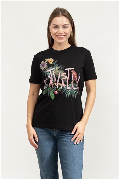 Just Cavalli Kadın Bisiklet Yaka T-Shirt