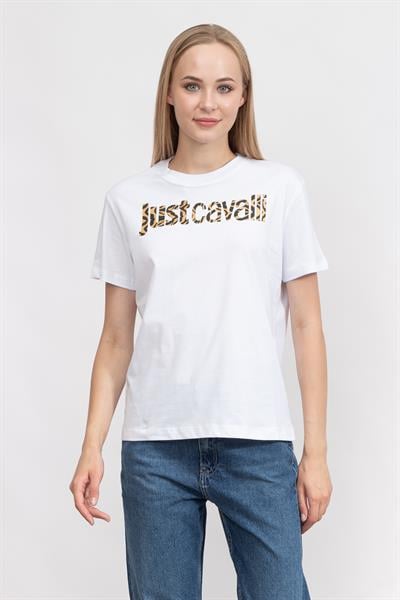 Just Cavalli Kadın Bisiklet Yaka T-Shirt