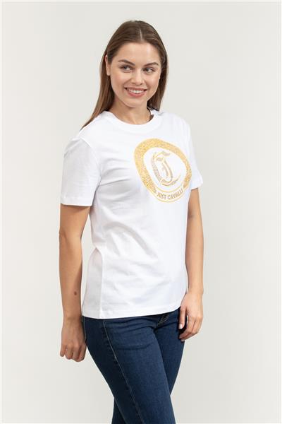 Just Cavalli Kadın Bisiklet Yaka T-Shirt