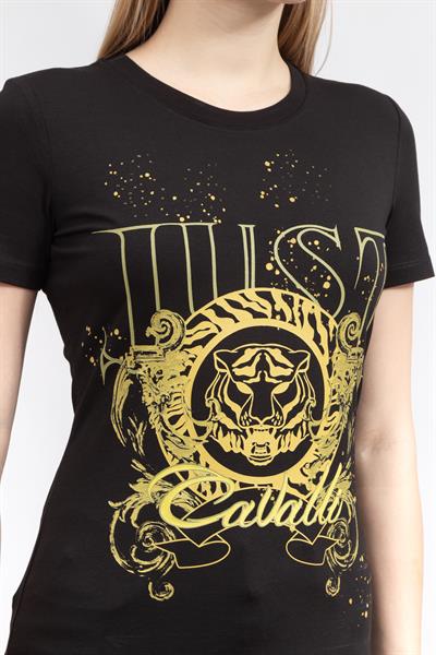 Just Cavalli Kadın Bisiklet Yaka T-Shirt