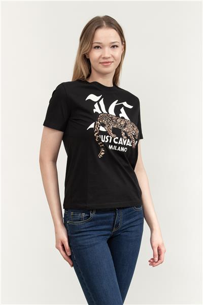 Just Cavalli Kadın Bisiklet Yaka T-Shirt