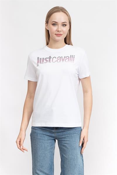 Just Cavalli Kadın Bisiklet Yaka T-Shirt
