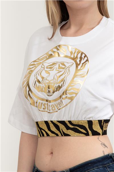 Just Cavalli Kadın Bisiklet Yaka T-Shirt