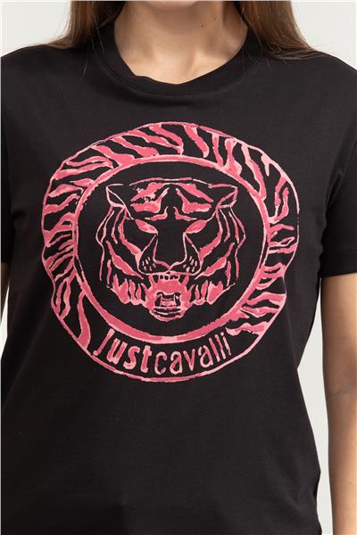 Just Cavalli Kadın Bisiklet Yaka T-Shirt