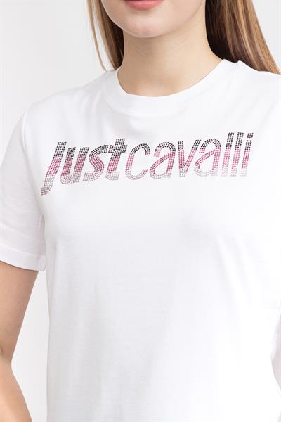 Just Cavalli Kadın Bisiklet Yaka T-Shirt