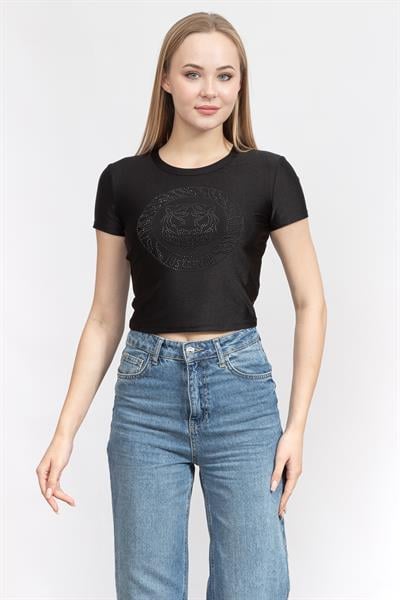 Just Cavalli Kadın Bisiklet Yaka T-Shirt