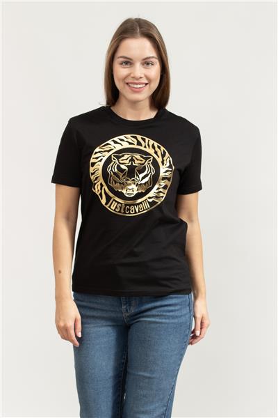 Just Cavalli Kadın Bisiklet Yaka T-Shirt
