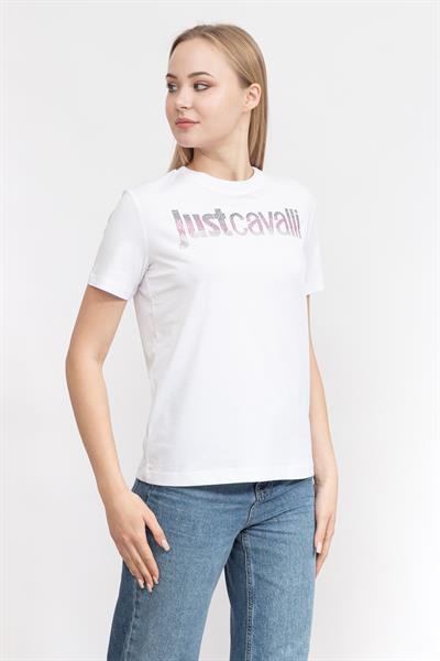 Just Cavalli Kadın Bisiklet Yaka T-Shirt