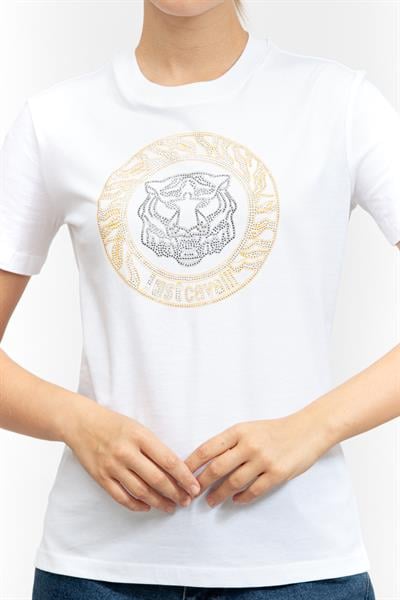Just Cavalli Kadın Bisiklet Yaka T-Shirt