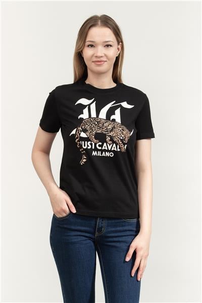 Just Cavalli Kadın Bisiklet Yaka T-Shirt