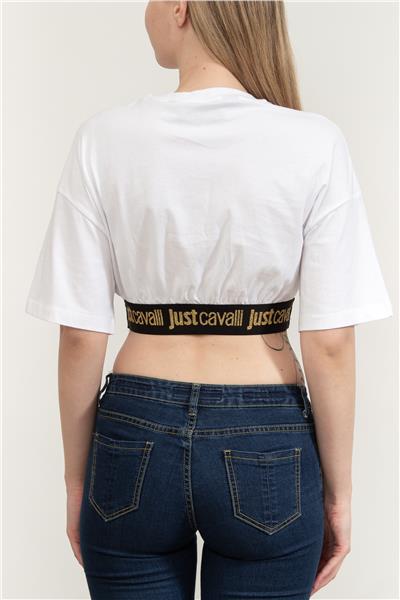 Just Cavalli Kadın Bisiklet Yaka T-Shirt