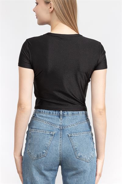 Just Cavalli Kadın Bisiklet Yaka T-Shirt