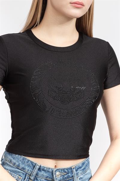 Just Cavalli Kadın Bisiklet Yaka T-Shirt