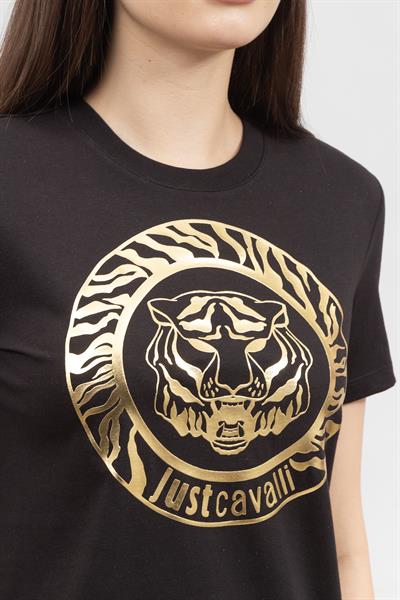 Just Cavalli Kadın Bisiklet Yaka T-Shirt