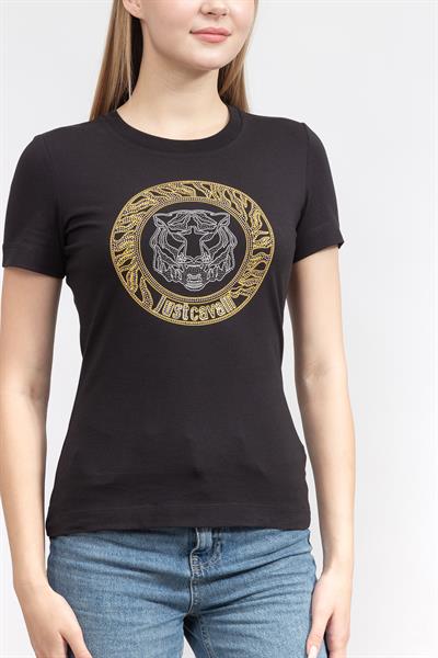 Just Cavalli Kadın Bisiklet Yaka T-Shirt