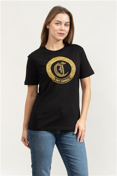 Just Cavalli Kadın Bisiklet Yaka T-Shirt
