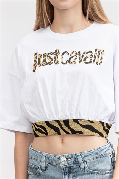 Just Cavalli Kadın Bisiklet Yaka T-Shirt