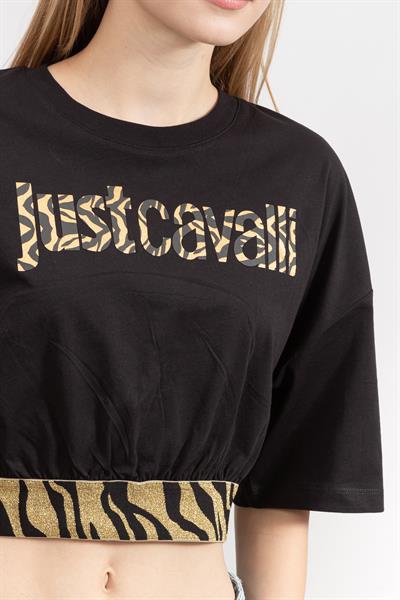 Just Cavalli Kadın Bisiklet Yaka T-Shirt