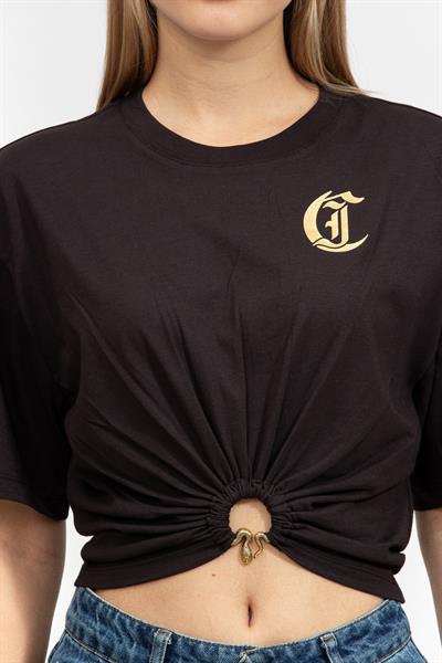 Just Cavalli Kadın Bisiklet Yaka T-Shirt