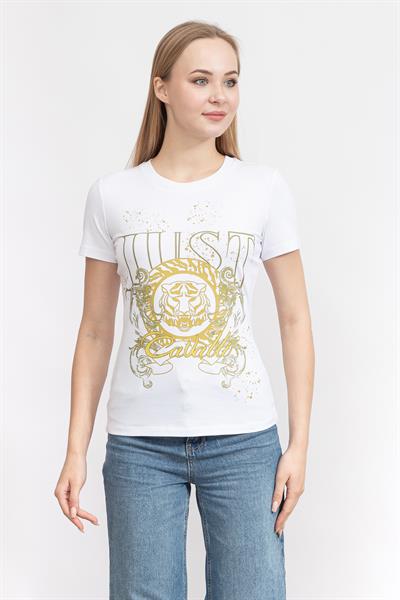 Just Cavalli Kadın Bisiklet Yaka T-Shirt
