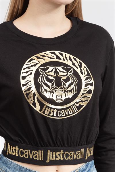 Just Cavalli Kadın Bisiklet Yaka T-Shirt