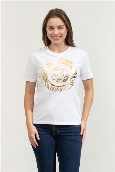 Just Cavalli Kadın Bisiklet Yaka T-Shirt