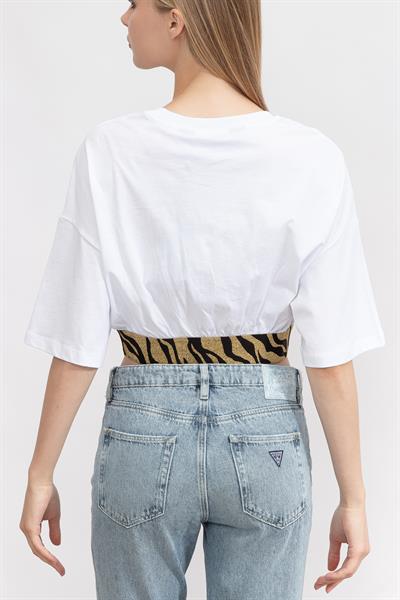 Just Cavalli Kadın Bisiklet Yaka T-Shirt