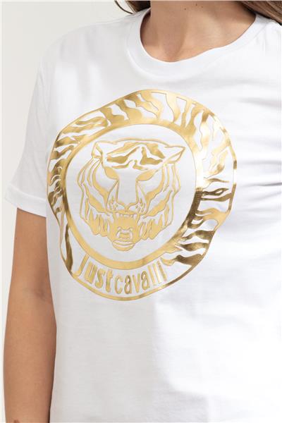 Just Cavalli Kadın Bisiklet Yaka T-Shirt