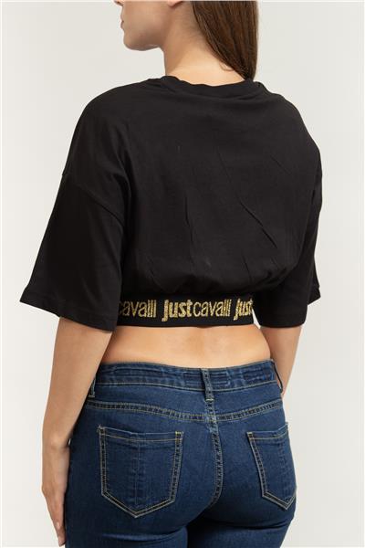Just Cavalli Kadın Bisiklet Yaka T-Shirt
