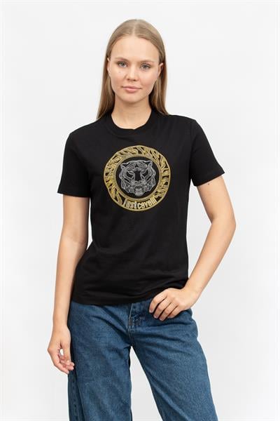Just Cavalli Kadın Bisiklet Yaka T-Shirt